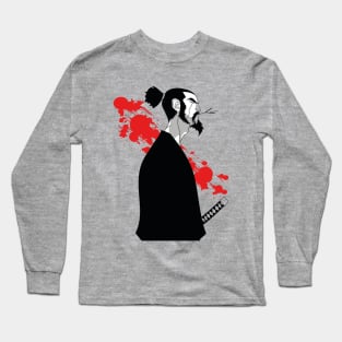 Pensative samurai Long Sleeve T-Shirt